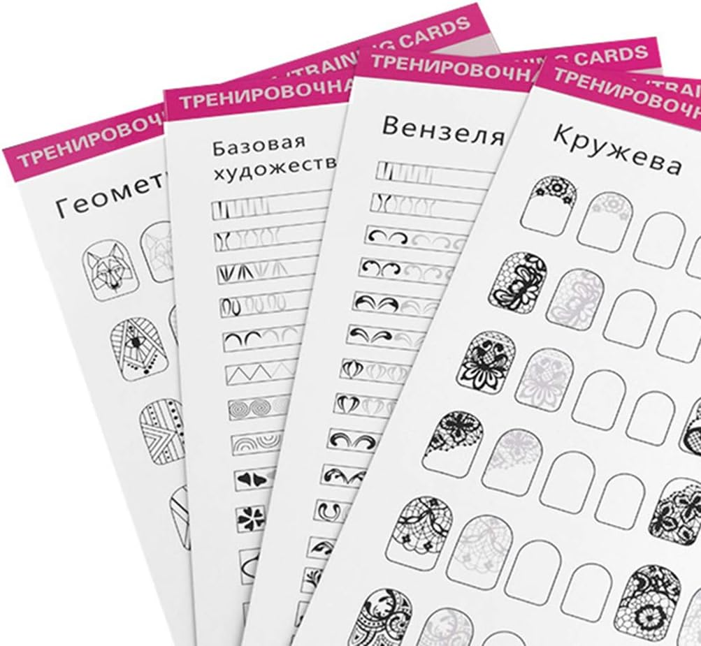 12 Packs Practice Lines Drawing Painting Template Learning Book image number 2