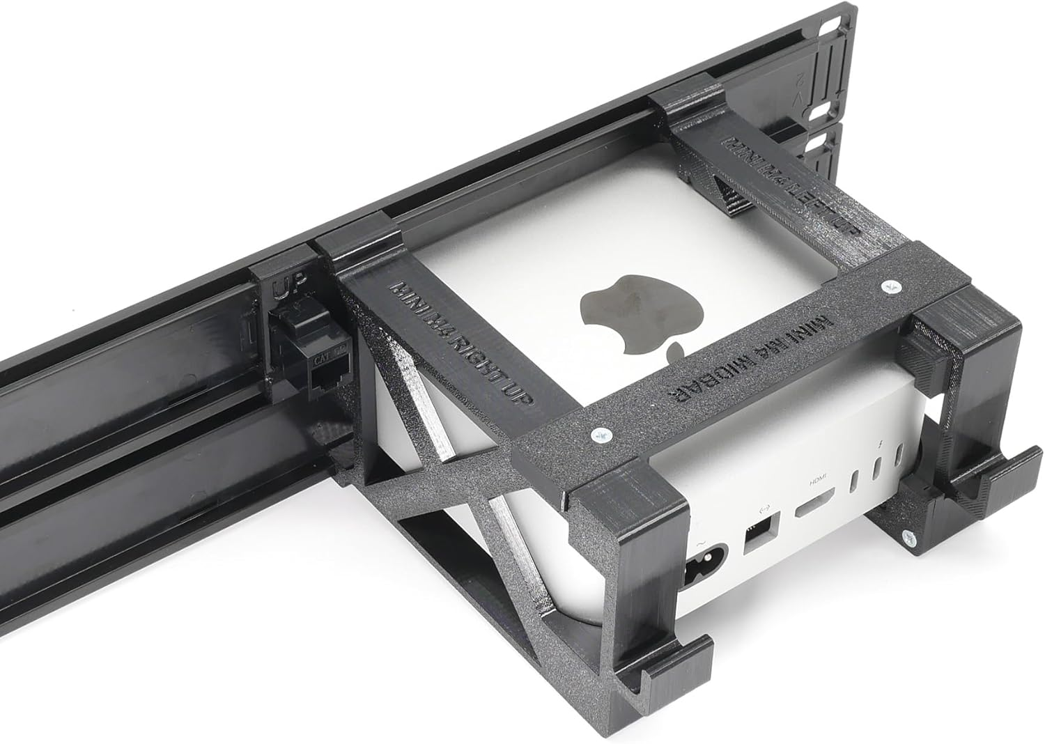 Thingsnrack Rack Mount for 2 Pcs Apple Mac Mini M4 with Remote On/Off Button and 2X RJ45 Ethernet Keystones (2X Mac Mini M4) image number 3
