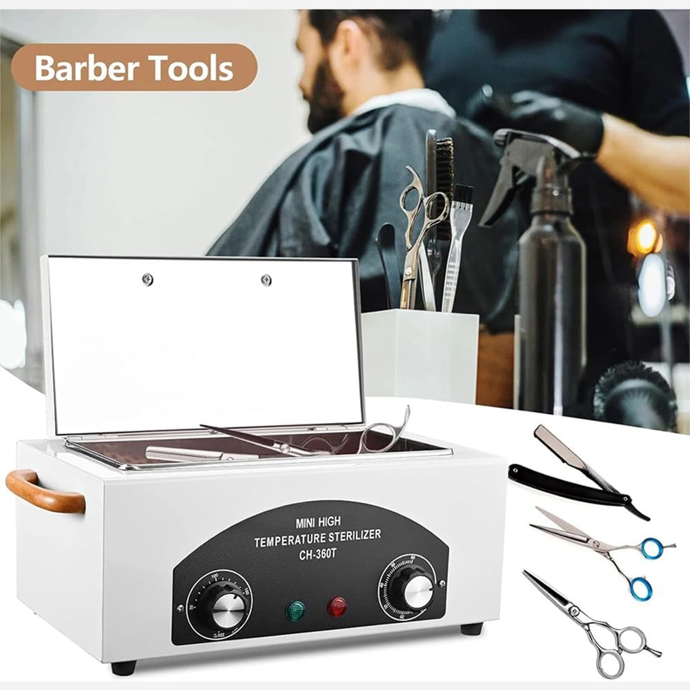 Partsable 2L 220V Dry Heat Sterilizer High Temperature Nail Tool Sterilizer W/Timer CH-360T Salon Equipment for Sundry Beauty Hair Metal Tools 300W with Handle image number 3