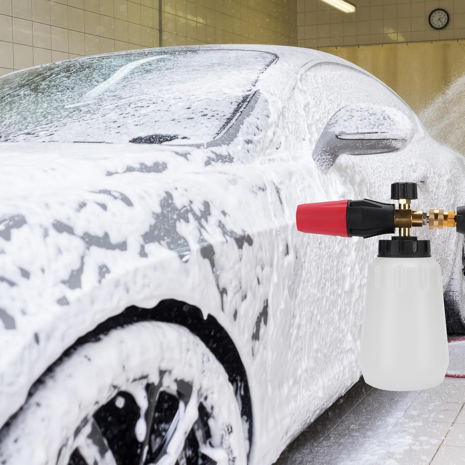 Foam Cannon for Pressure Washer, 1/4 Inch Quick Connector, Car Wash Foam Gun with 5 Pressure Washer Nozzle for Car Washing and Cleaning image number 6