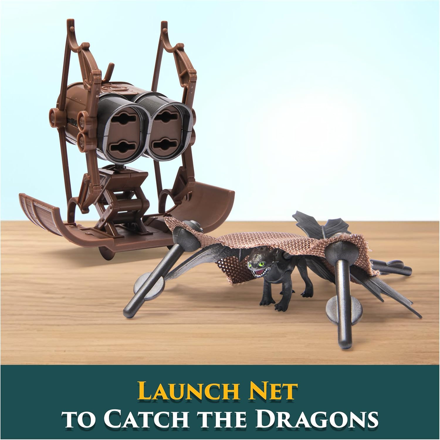 Dreamworks Dragons How to Train Your Dragon, 5-Pack Dragon Catcher Set with Hiccup&rsquo;S Mangler Net Launcher, Kids Toys for Boys & Girls Ages 4 and Up image number 6