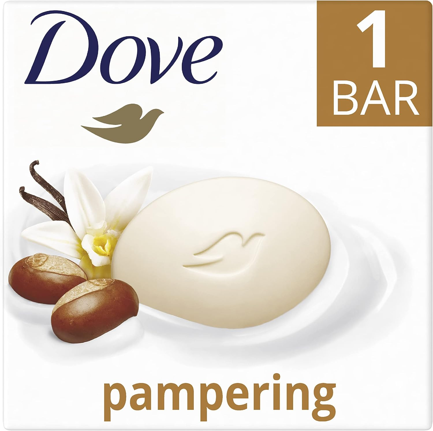 Dove Pampering Cream Bar with 1/4 Moisturising Cream for Soft and Smooth Skin 90 G image number 2