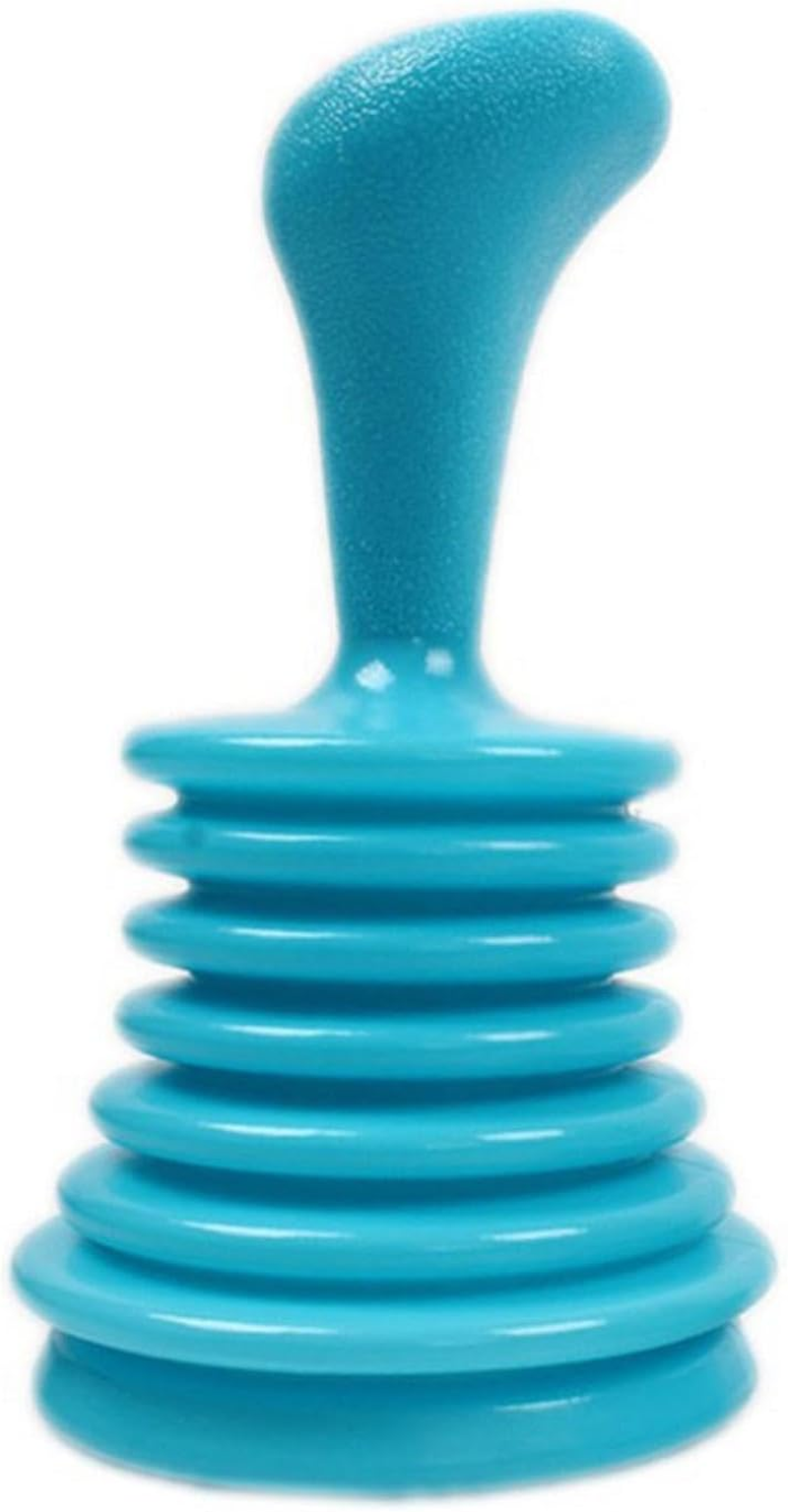 Plunger for Sink - Plunger with Ergonomic Handle,Bathroom Drain Cleaner Tool for Unclogging Slow Sinks, Tubs, and Showers, Small and Powerful - Sky Blue image number 5