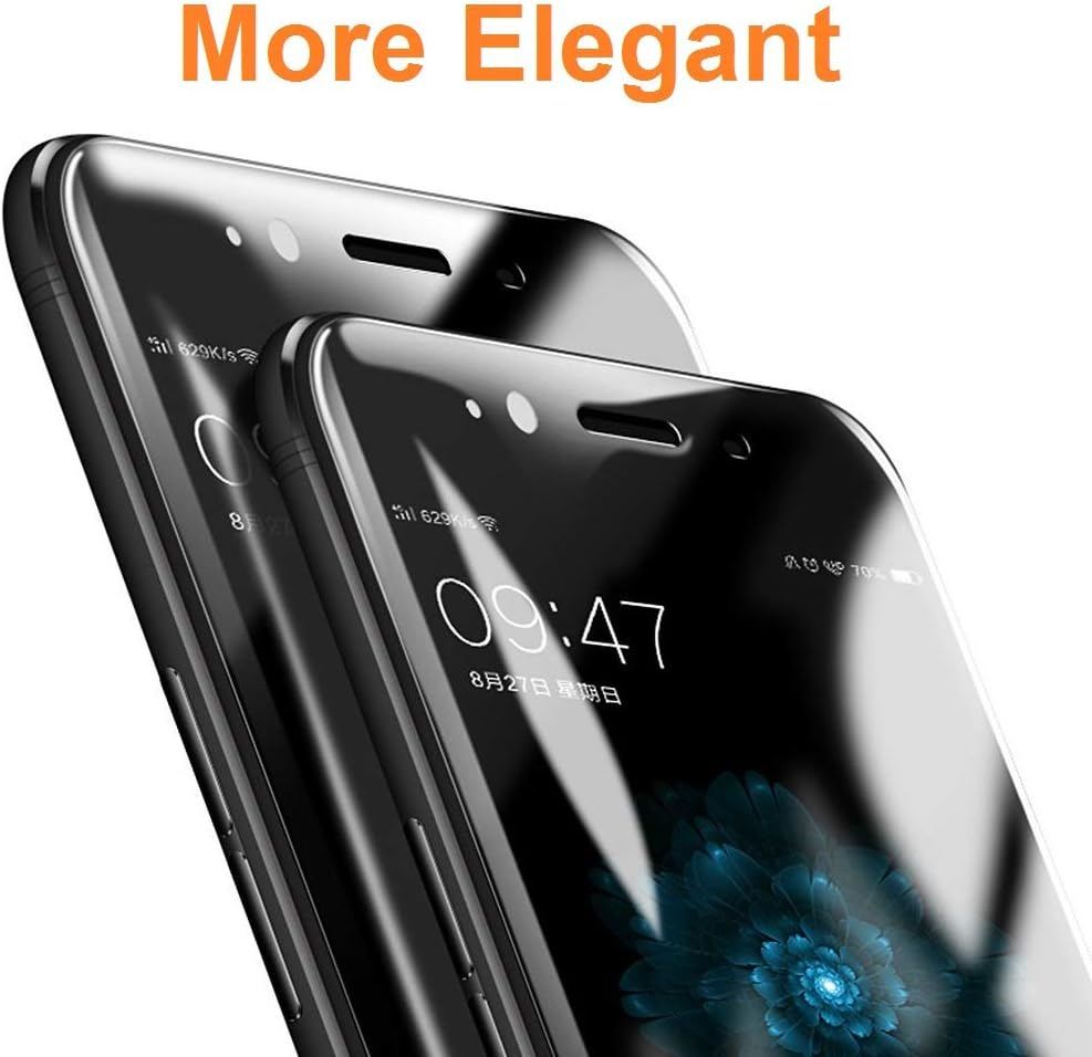 Pack of 2 3D Tempered Glass Screen Protectors for ZTE Nubia Focus 5G - Focus 2 - Music - Music 2, Black, Screen Protector 9H+ Hardness, Anti-Scratch Oil Bubbles, Full Protection, 3D, 4D, 5D image number 3