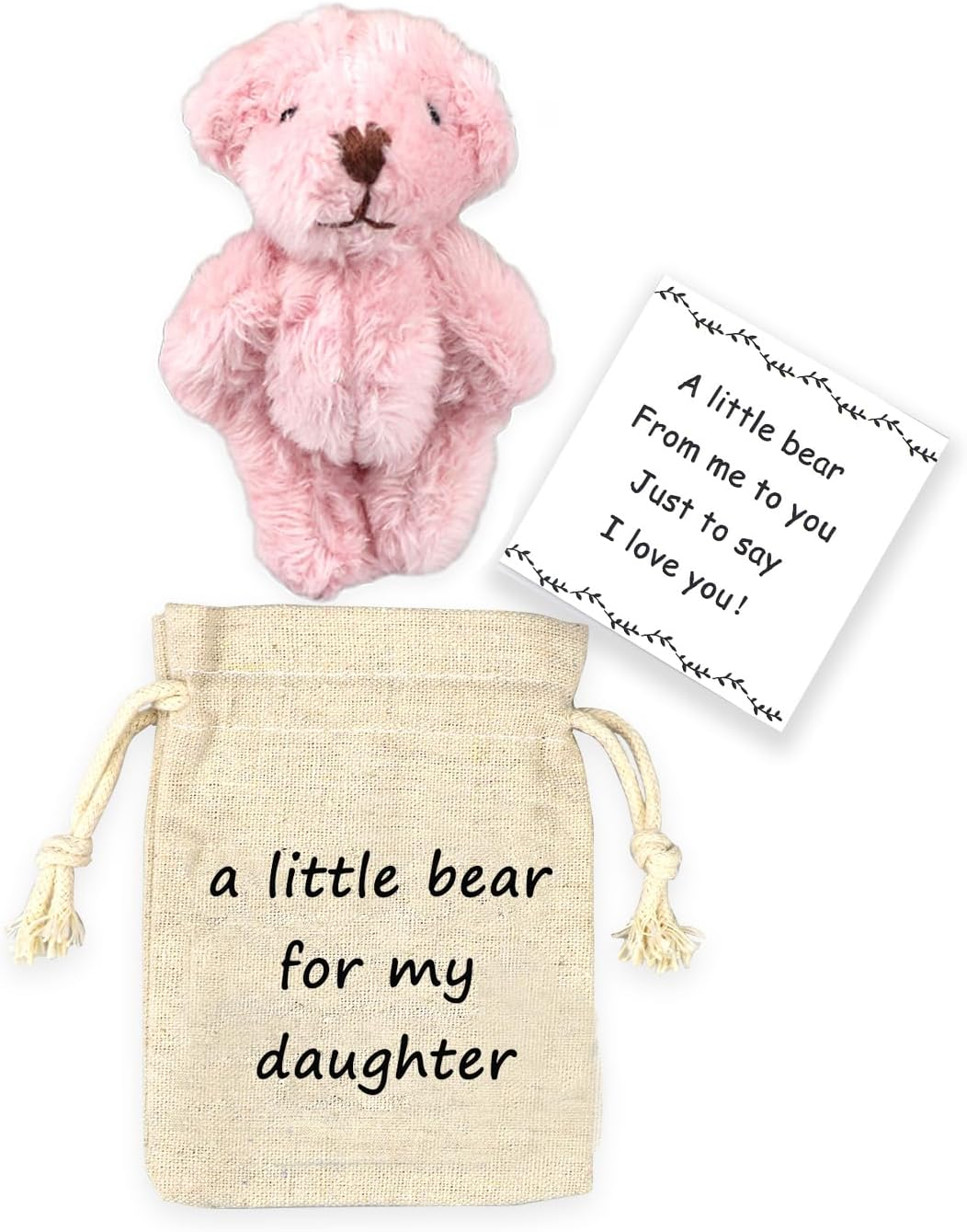 LUOKIFUR Pocket Bear ''Crash'' Gifts Pregnancy Announcements New Grandparents Gifts Baby Keepsake Gifts (Bump), 5Cm * 5Cm