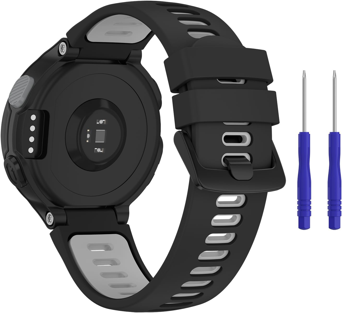 Silicone Band for Garmin Forerunner 735XT Band/Forerunner 220 230 235 630 620, Adjustable Sport Replacement Straps Watch Bands Men Women for Garmin Approach S5 S6 S20