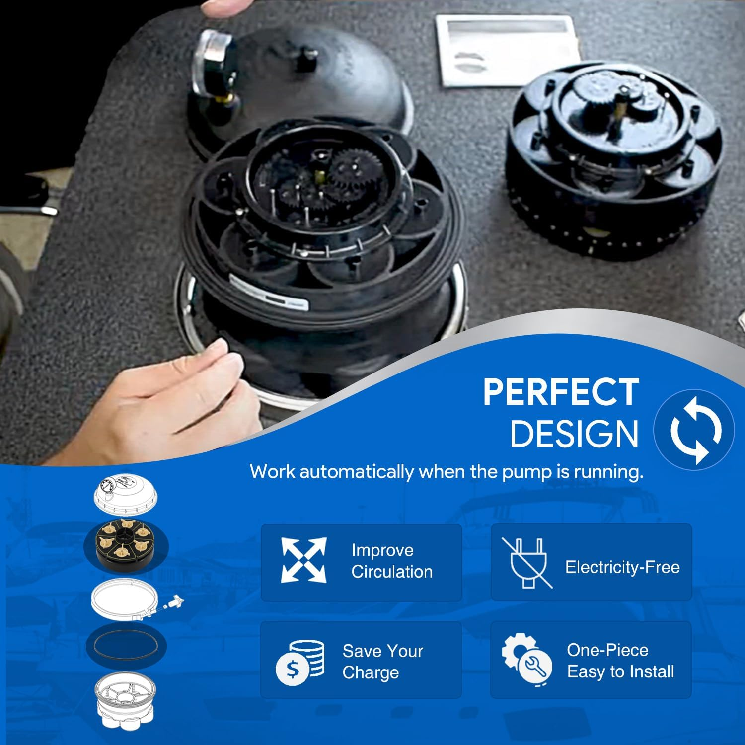 Premium 6 Port Module Kit for Paramount Water Valve, 004-302-4408-00 Replacement Part with Valve Shell Oring, 004302440800, 005302010000