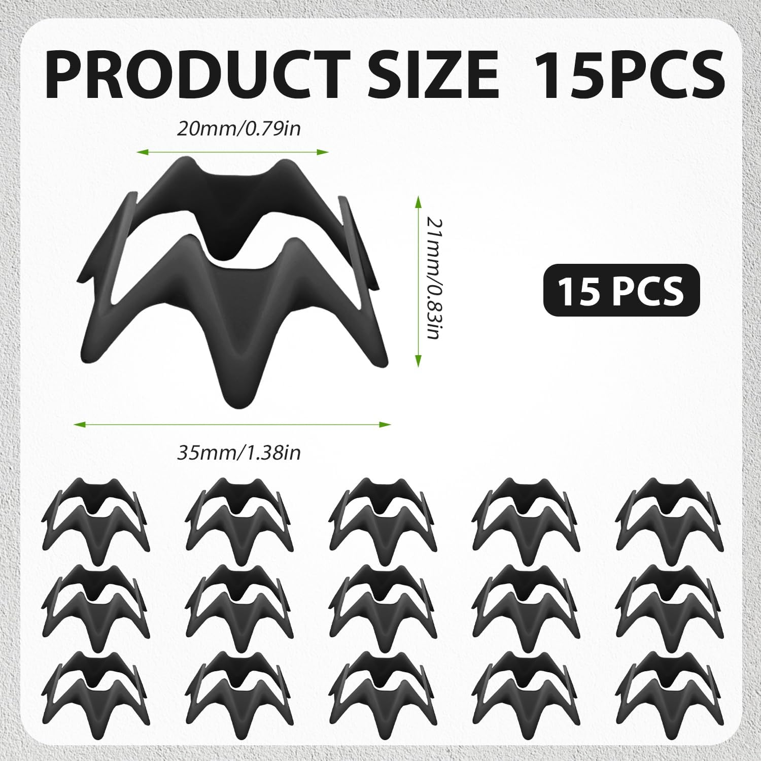 PEUTIER 15Pcs Plastic Golf Tees, Small Practice Golf Tees Indoor Golf Simulator Tees Winter Golf Tees for Mats Golf Training Accessories for Beginners Golfers image number 5