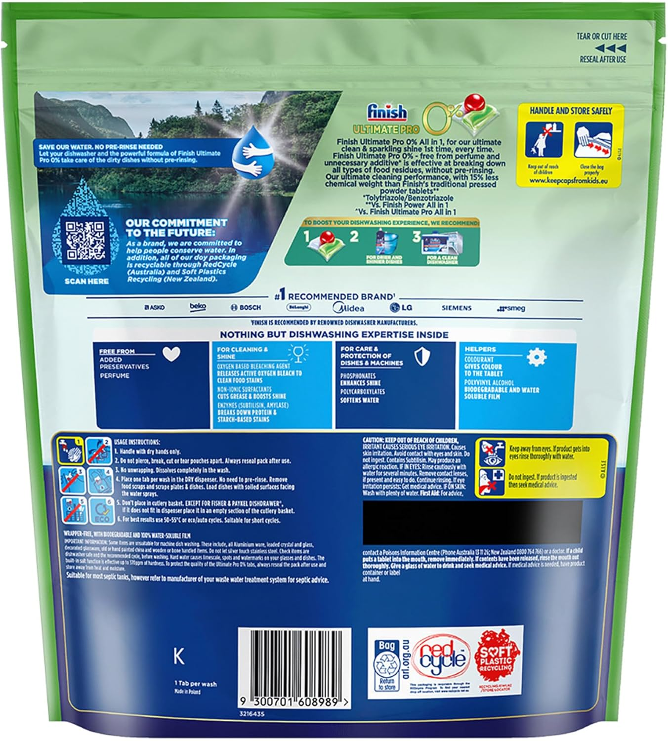 Finish POWERBALL Ultimate 0% Free 400 Tablets (80 X5) image number 2