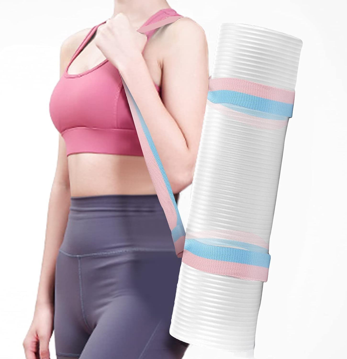 Yizerel 2 Packs Yoga Mat Strap for Carrying, Yoga Mat Carrier, Adjustable Yoga Mat Sling for Yoga Mat Exercise Mat image number 5