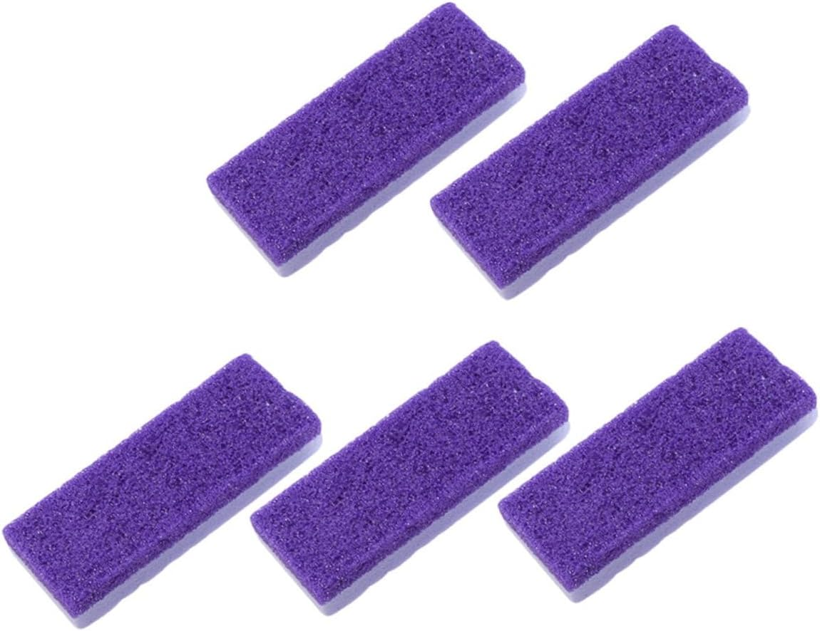 Gogogmee 5Pcs Double Sided Pumice Stone Foot Care Ergonomic Dead Skin Callus Remover Durable PU Exfoliating Scrubbers for Smooth Skin Purple image number 4