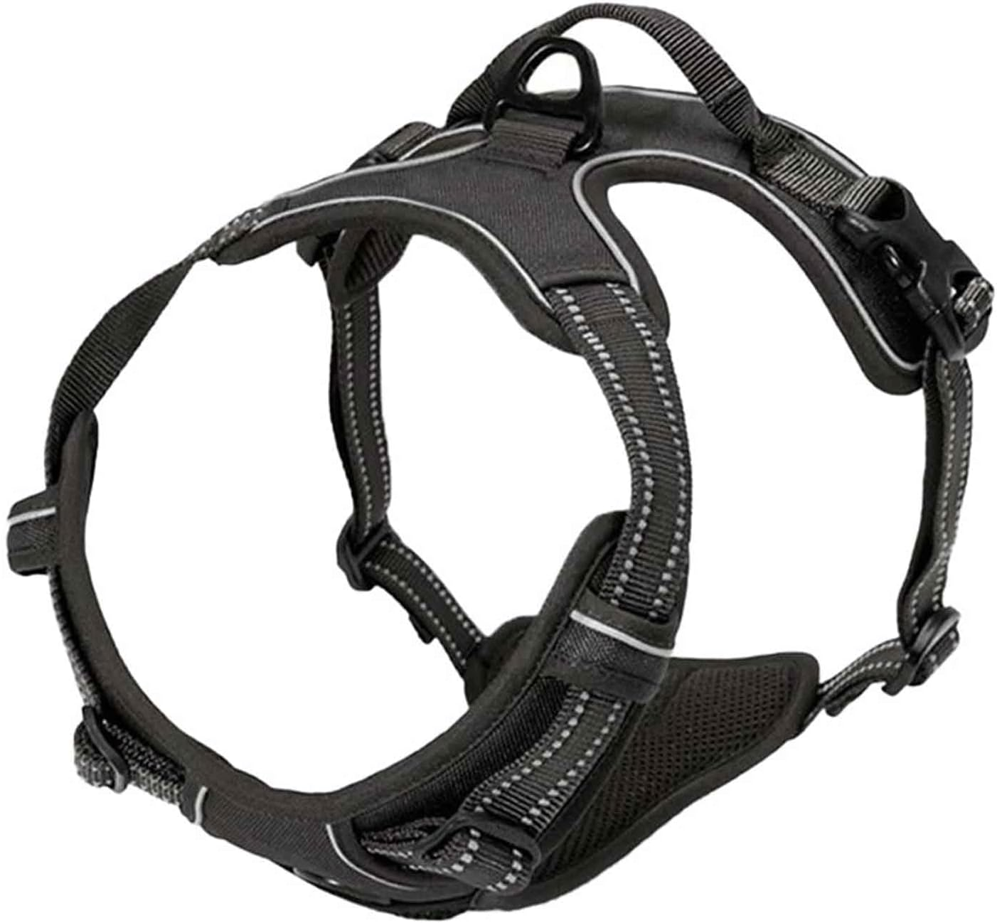 Vest Harnesses Dog Leads for Medium Dogs Dog Leash with Carabiner for Small Dogs Buckle Reflective Cursor Aluminum Alloy Tow Buckle Breathable Comfortable Mesh Nylon Webbing (Xl,Pink 1)