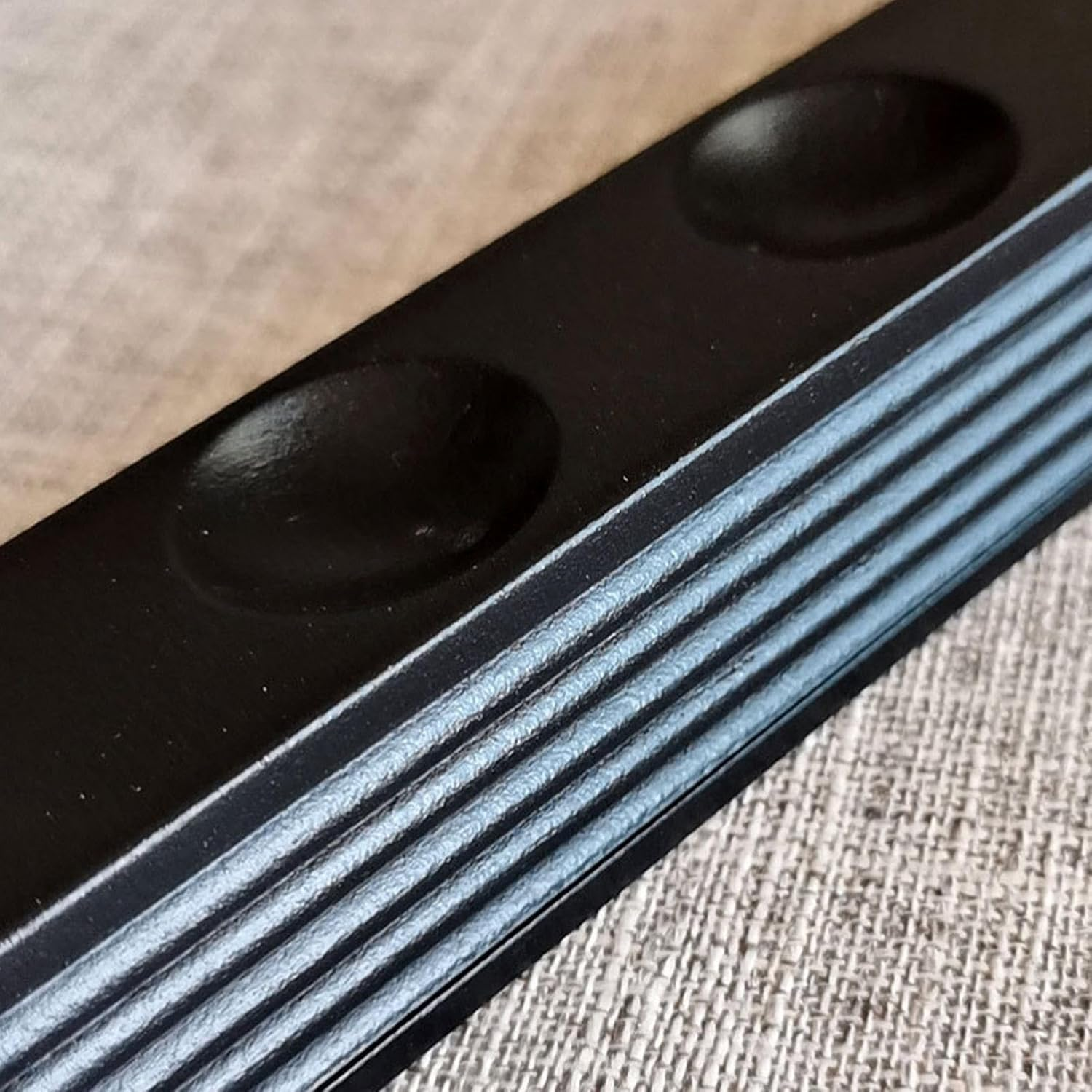 Billiards Pool Cue Rack, 4 Cue Clips Billiard Stick Wall Rack, Sturdy Wall Rack for Pool Cue Sticks, Stylish Hardwood Pool Cue Set Holder, Pool Accessories - Wine Red image number 2