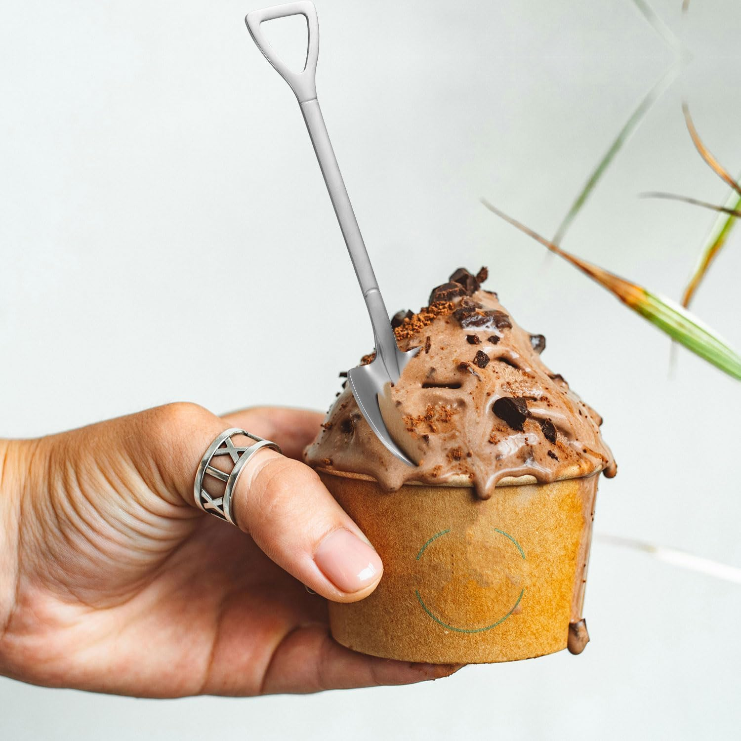 Chengruiy 2 Pack 304 Stainless Steel Ice Cream Scoop Shovel Set - Unique Gifts for Dad, Husband (Fathers Day, Christmas, Birthday, New Year Stocking Stuffers from Son Daughter) image number 6