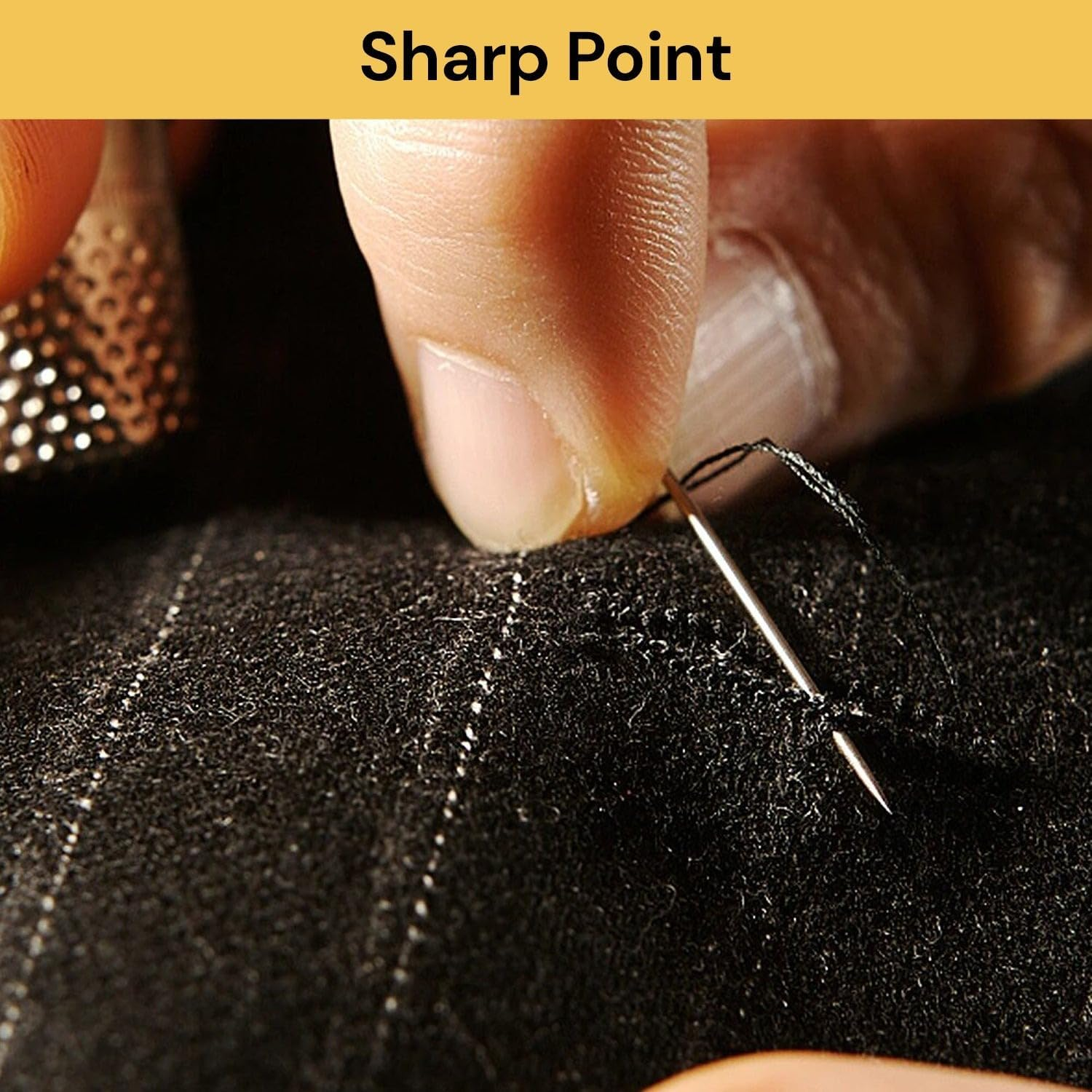 EZONEDEAL 12Pcs Self-Threading Needles, Blind Needles,Needle Threader, Eye Needles for Hand Sewing Needles for Embroidery, Sewing, Quilting, Darning, image number 1