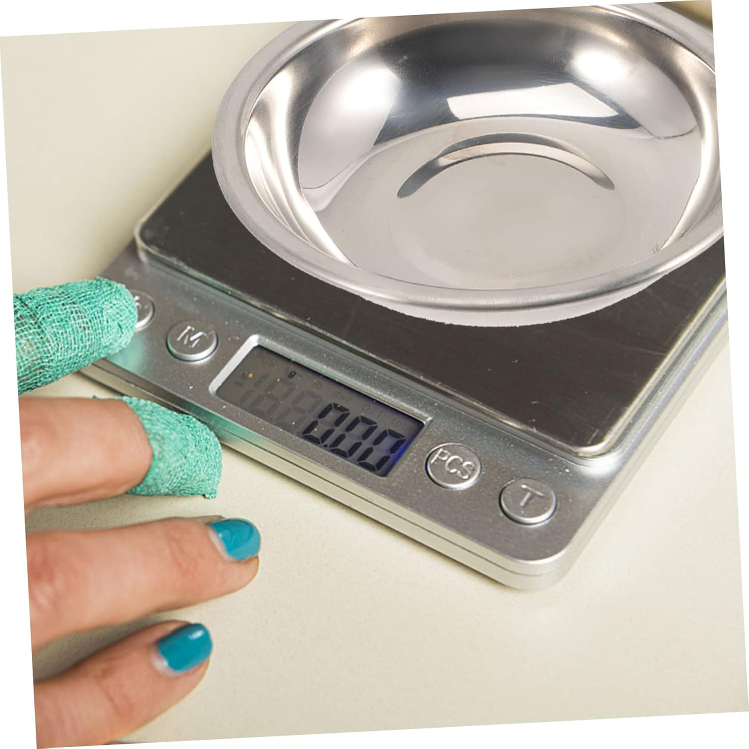 COHEALI 6Pcs Multi-Purpose Stainless Steel Scale Tray for Weighing Powder Jewelry Electronic Scales for Kitchen Jewelry Weighing Tasks