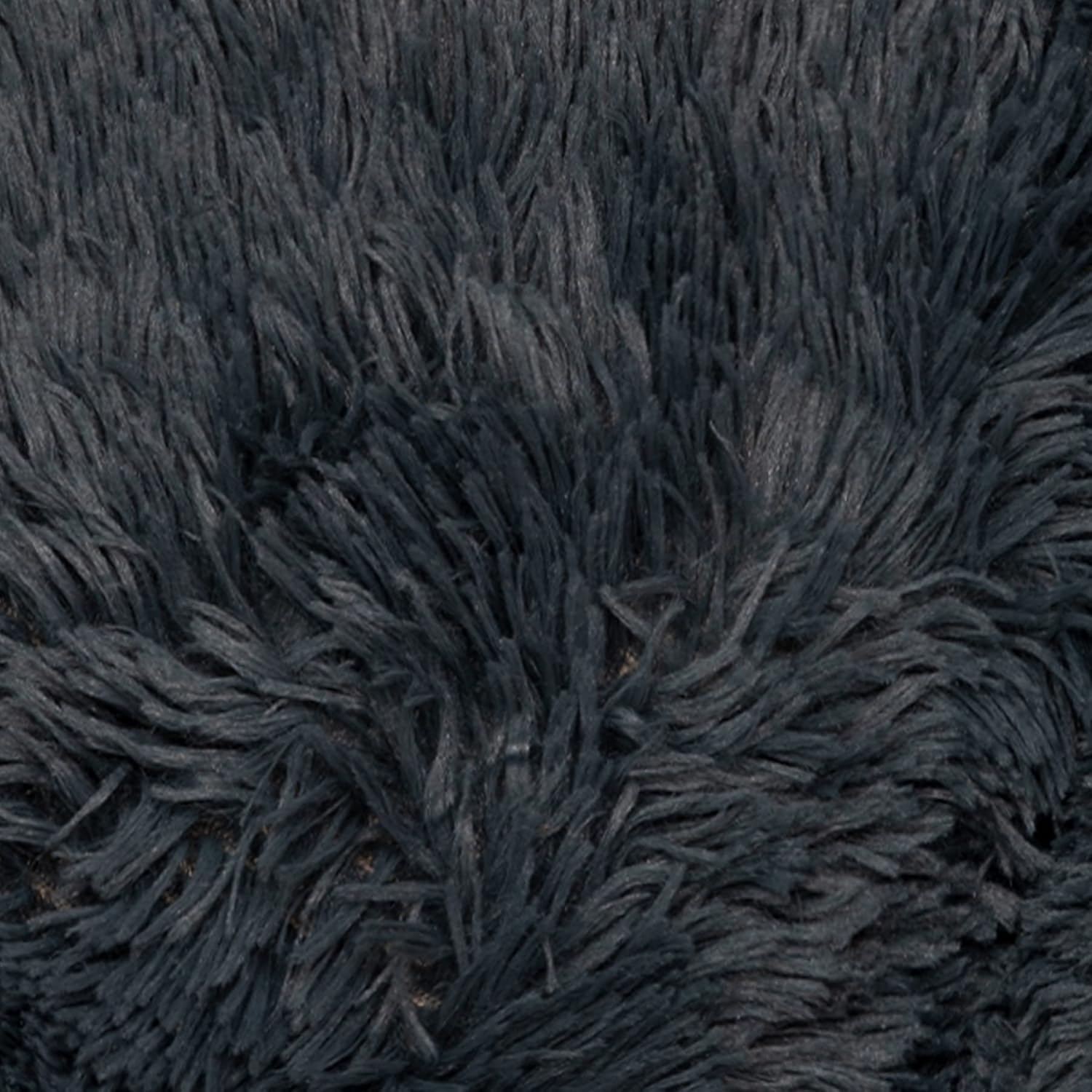 Fur & Bone round Plush Donut Dog Bed, Dog Bed & Cat Bed | Fluffy Dog Bed, Self-Warming Dog Beds | Washable Dog Bed with Non-Slip & Waterproof Bottom Calming Dog Bed, Dog Donut Bed - (70Cm, Dark Grey) image number 4