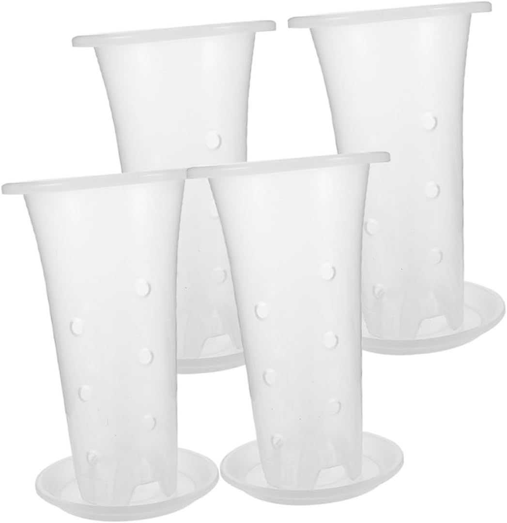 HAKIDZEL 4Sets Root Control Plant Pots Saucers Small Plant Pots for Indoor Gardening Decorative Garden Supplies image number 6