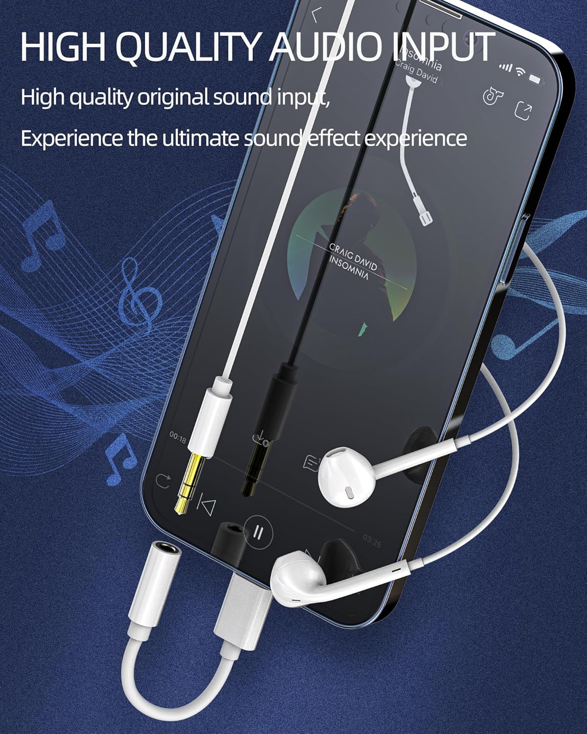 USB C to 3.5Mm Jack Headphone Audio Cable Adapter for Apple Iphone15 Pro Max plus Ipad Pro Air Splitter Type C DAC Dongle Digital Music Car Stereo AUX Extension Cord Connector Compatible for Samsung image number 4