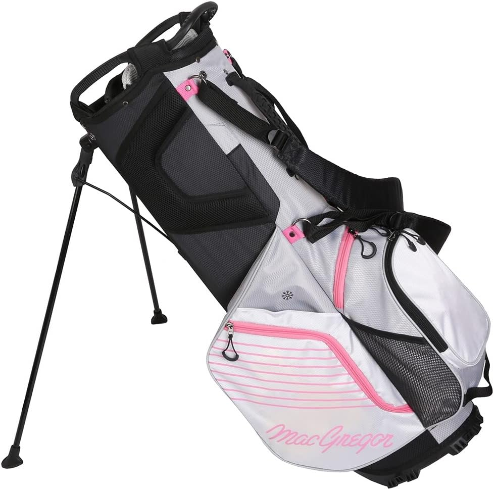 Macgregor Golf Ladies VIP 14 Divider Stand Carry Bag with Full Length Dividers - Black/Grey image number 3