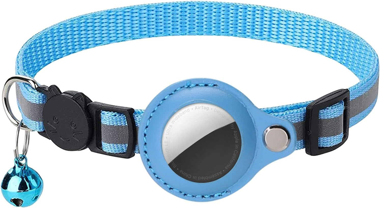 Reflective Airtag Cat Collar and Airtag Holder, Compatible with Airtag, Integrated Cat Collar, Airtag, Waterproof, Reflective Airtag Collar, Suitable for Cats, Puppies image number 5