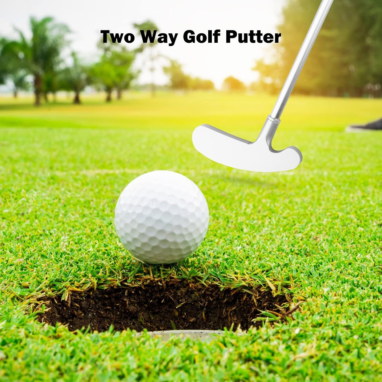 Golf Putters, Two Way Putters for Men Women, Right/Left Handed, Mini Club Golf Set for Children Teenagers, Indoor Golf Set with 2 Golf Balls for Any Putting Green Mat Home Office image number 4