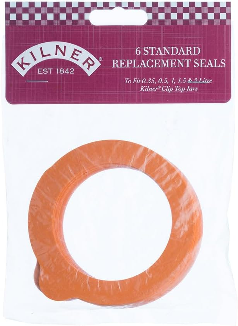 Kilner Replacement Small Rubber Seals, Transparent, 6 Piece 01646 image number 3