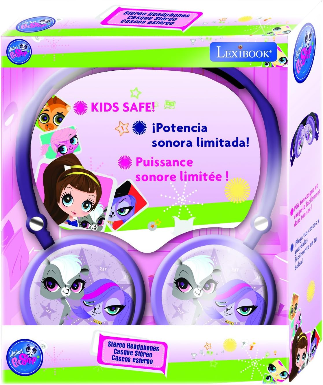 LEXIBOOK Littlest Pet Shop Stereo Headphones image number 1