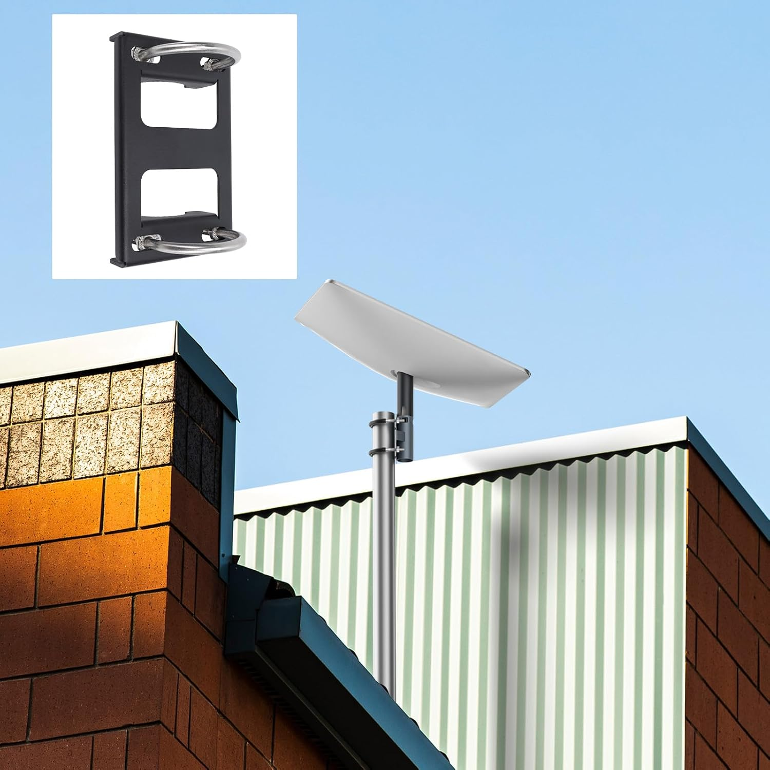 V2 Iron Construction U-Screw/Fastener Antenna Mount for Better Performance image number 4