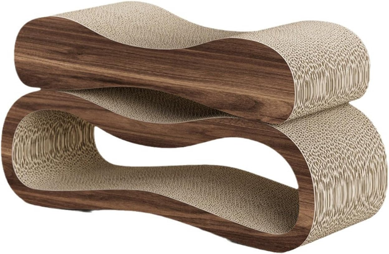 Cozioz 2-In-1 Cat Scratcher and Lounge Bed - Durable Cardboard Pads, Scratching Post, Protects Furniture, Large (2-In-1 L) image number 6