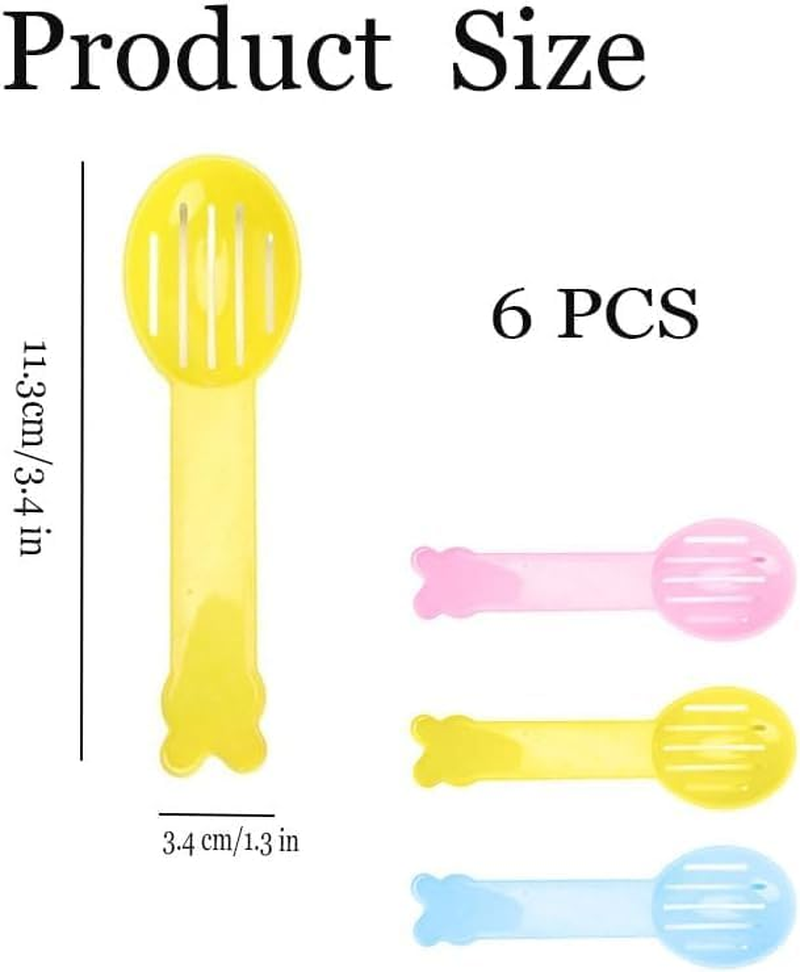 Plastic Hamster Sand Bath Scoop,6Pcs Plastic Hamster Sand Bath Scoop,Hamster Litter Scooper,Hamster Sand Bath Plastic Litter Scoop,Hamster Poop Scoop Sand Bath Scoop,Hamster Litter Scooper Sand Spoon image number 6