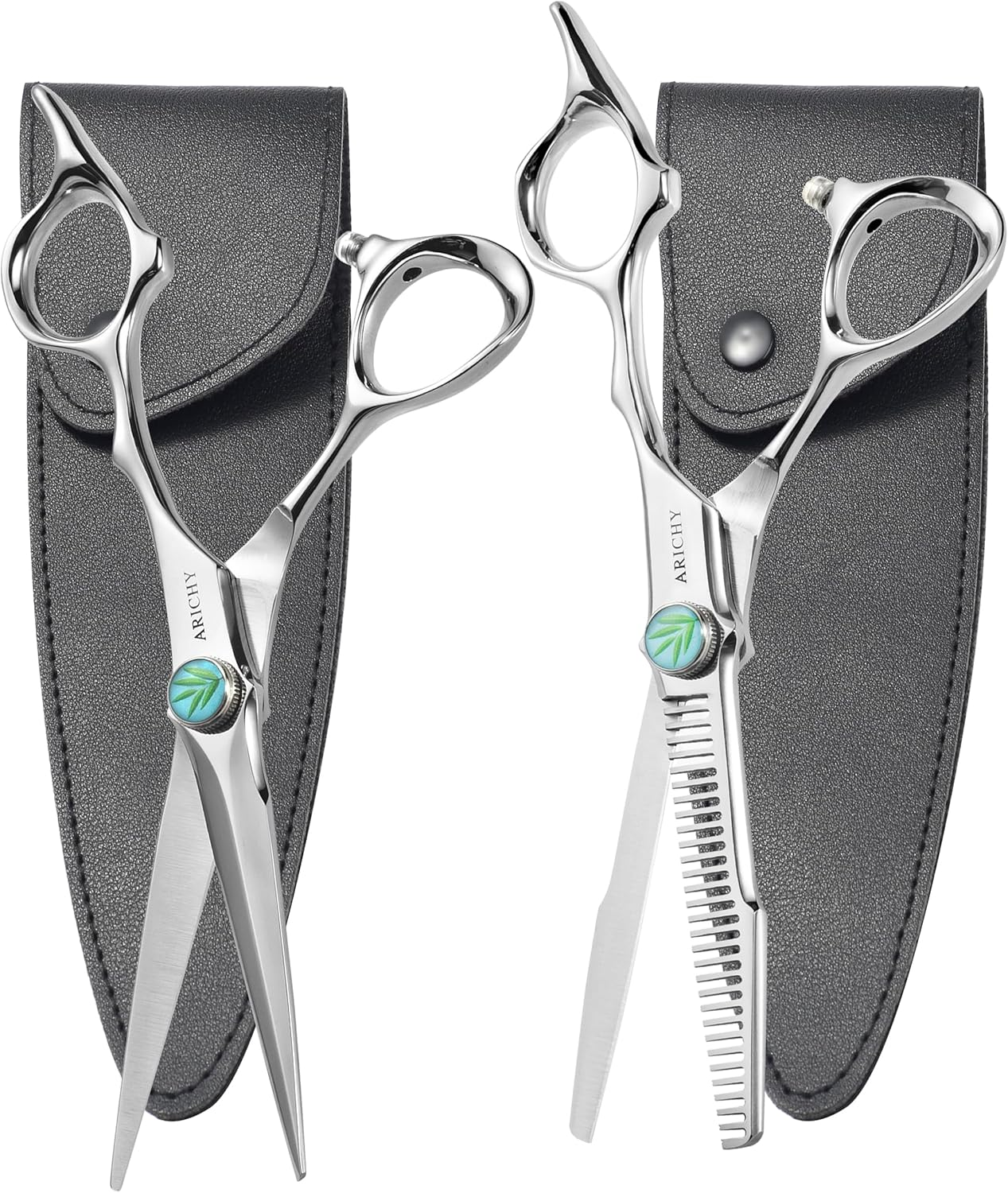 SHUNSRSW Professional 6.7" Thinning Scissors with Extremely Sharp Blades.Thinning Scissors Are Made of 440C Steel, Which Is Durable, Smooth and Sensitive. image number 3