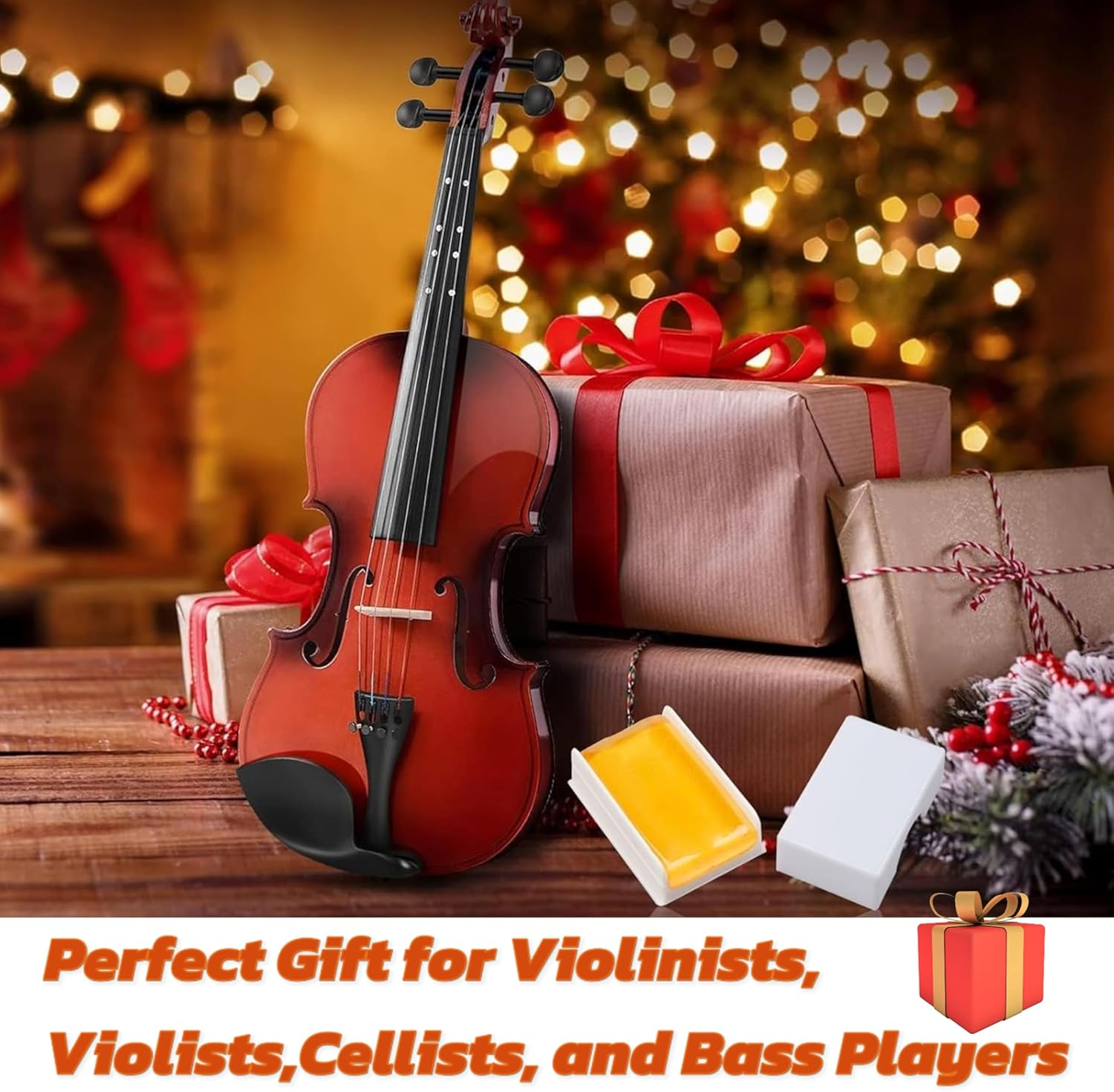 JCHFR 3 Pcs Natural Rosins for Violin, Rosin Violin Rosin, Low Dust Universal Rosin for Violin Viola and Cello image number 4