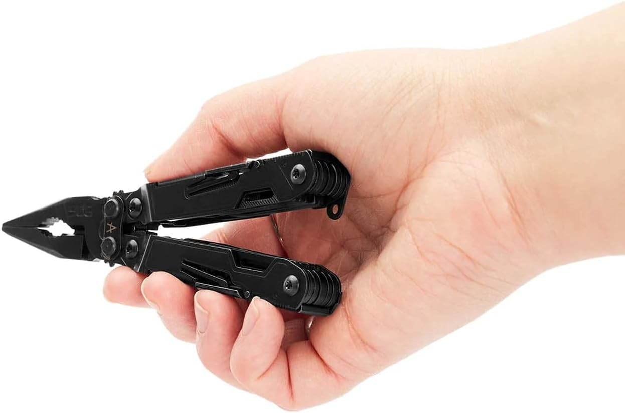 SOG Powerpint Mini Multi-Tool-Utility Tool with Compound Leverage Smooth Open, 18 Lightweight Specialty Tools, Stainless Steel Blade-Black (PP1002-CP) image number 5
