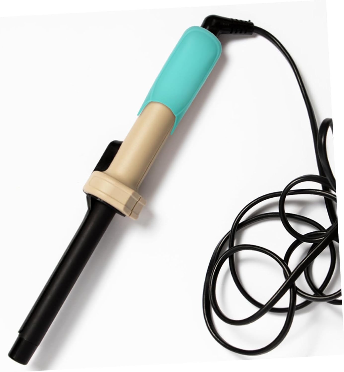 Gogogmee Silicone Hair Iron Cover Protector for Curling and Straightening Irons Heat-Resistant Holder in Light Water Green for Travel and Home Use image number 5