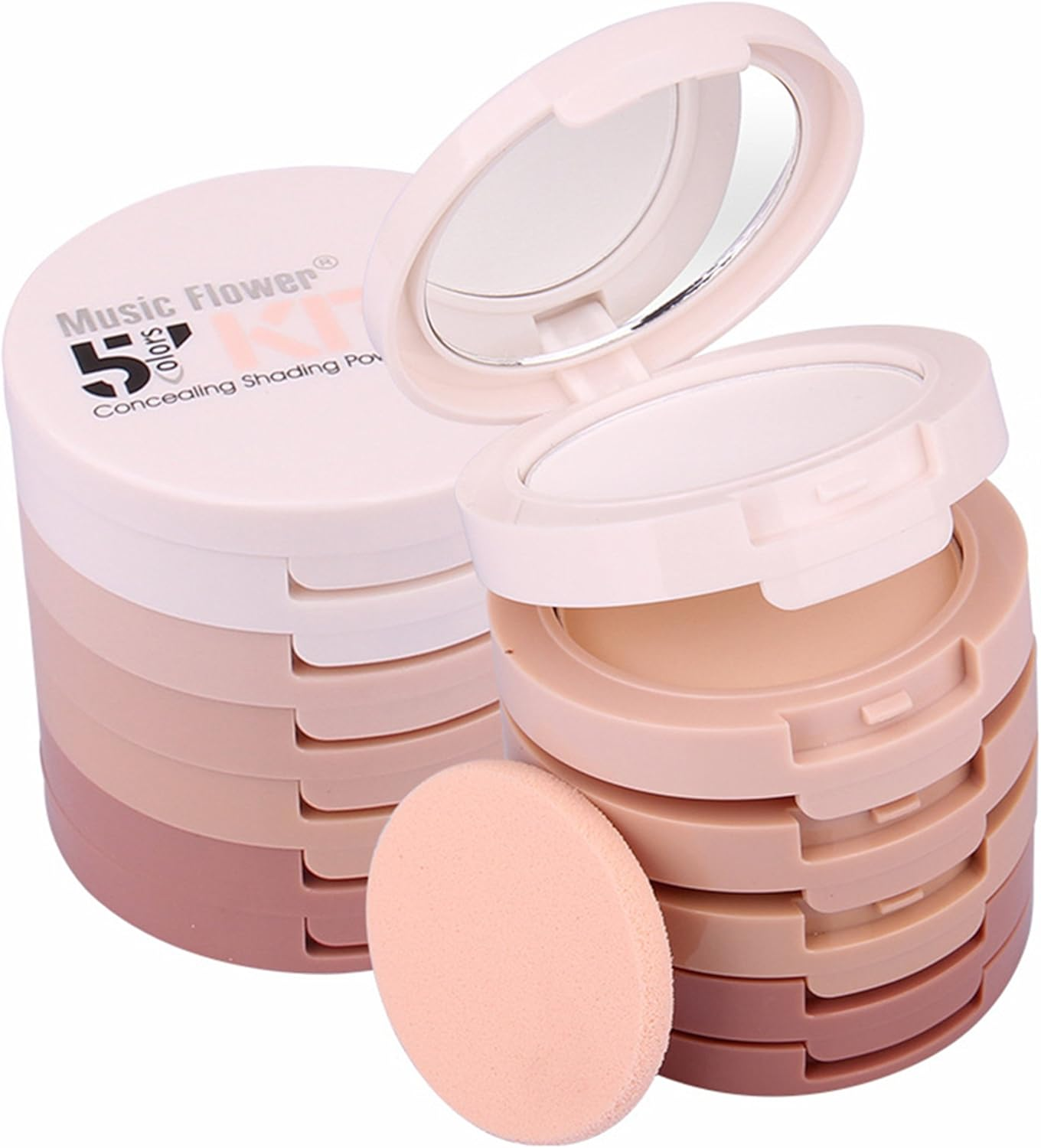 Professional 5 Colours Multi-Layer Powder Blush/Blusher Makeup Palette Contouring Kit - Ideal for Professional and Daily Use image number 1