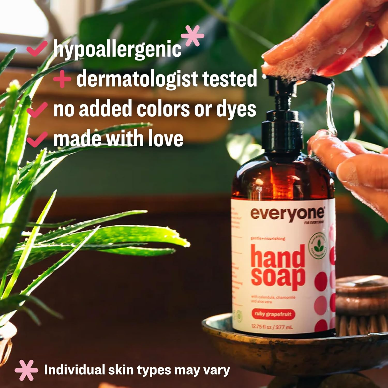Everyone Liquid Hand Soap, 12.75 Ounce (Pack of 3), Ruby Grapefruit, Plant-Based Cleanser with Pure Essential Oils (Packaging May Vary) image number 1