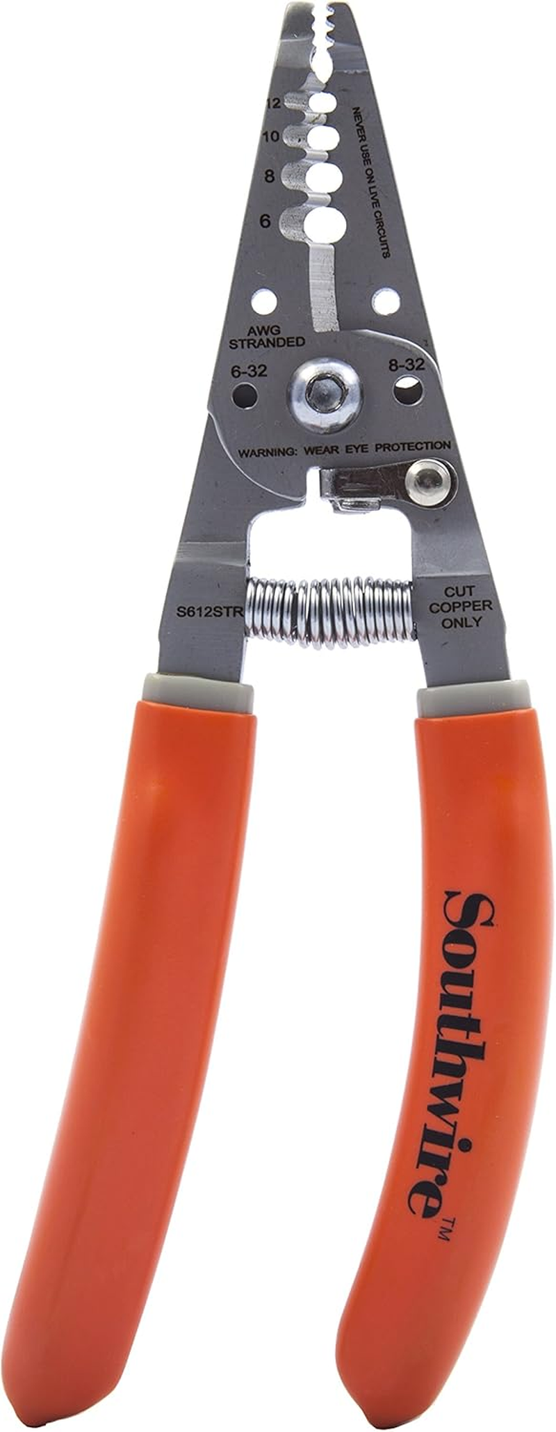 Southwire - 58277940 Tools & Equipment S612STR 4-10 AWG SOL & 6-12 AWG STR Ergonomic Handles Wire Stripper/Cutter image number 2