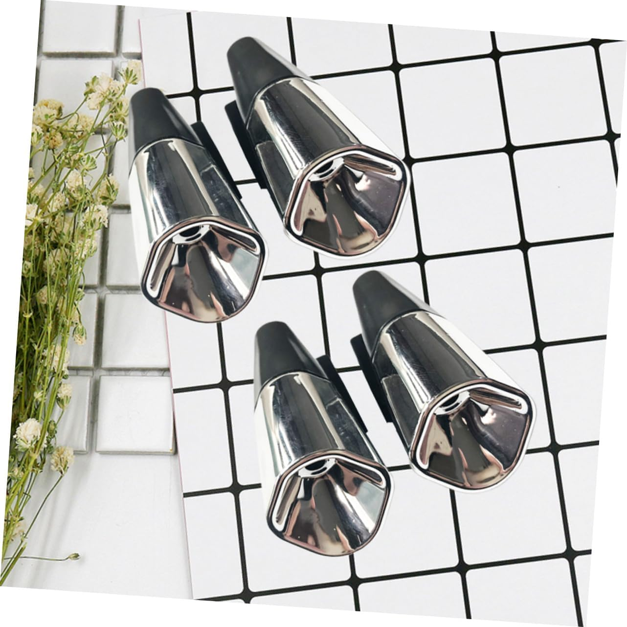 ULTECHNOVO 12Pcs Car Deer Whistle Warning Device Deer Whistle for Car Automotive Safety Animal Alert Easy Cleaning High Bond Adhesive Tape Included