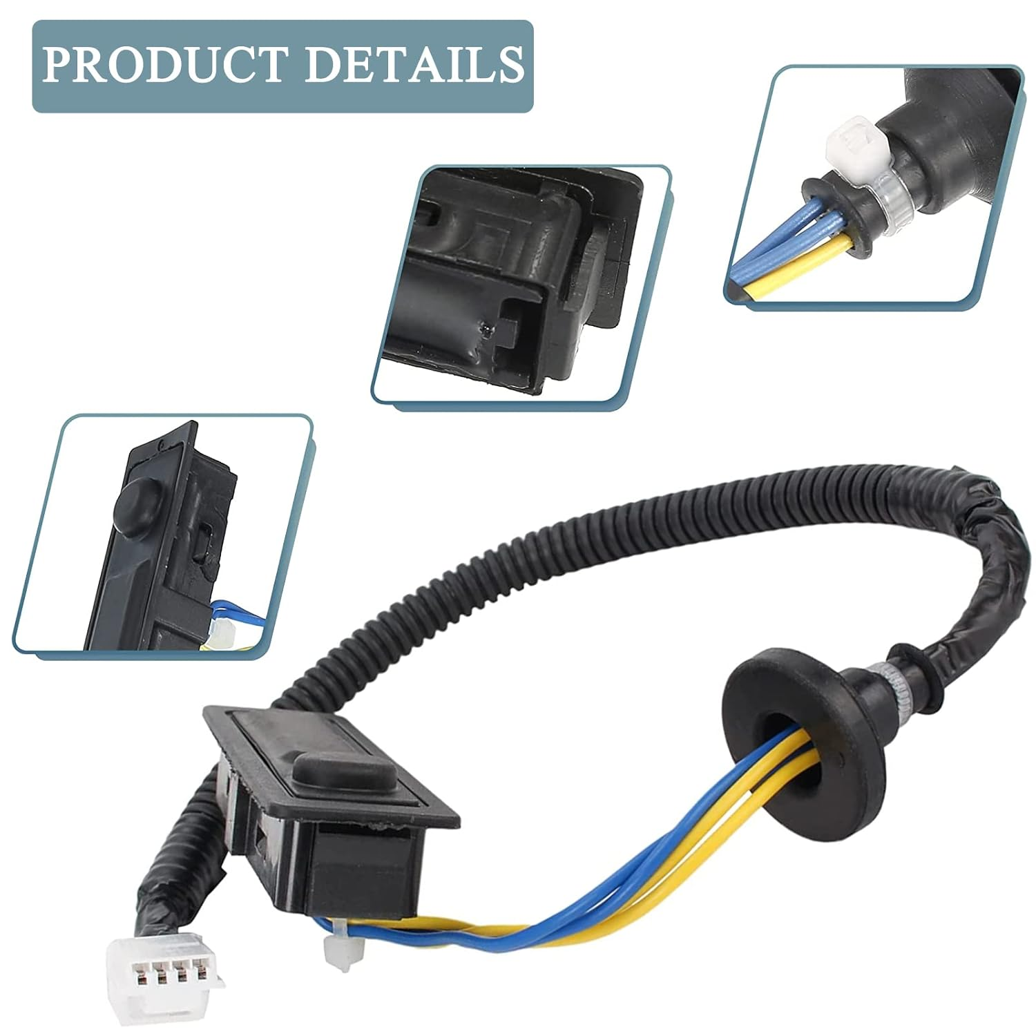 E-Vniko Rear Liftgate Trunk Open Release Switch Compatible for Nissan Pathfinder 2014-2019 Replace Tailgate Lid Switch 25380-3JA0A