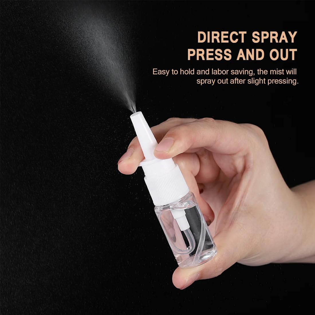 NTRUXZP Pack of 5 Nose Spray Bottles, 20 Ml Transparent Empty Nose Spray, Reusable Nose Spray Bottles, Small Bottles, Fine Spray Mist, Essential Oils, Saline Solution image number 4