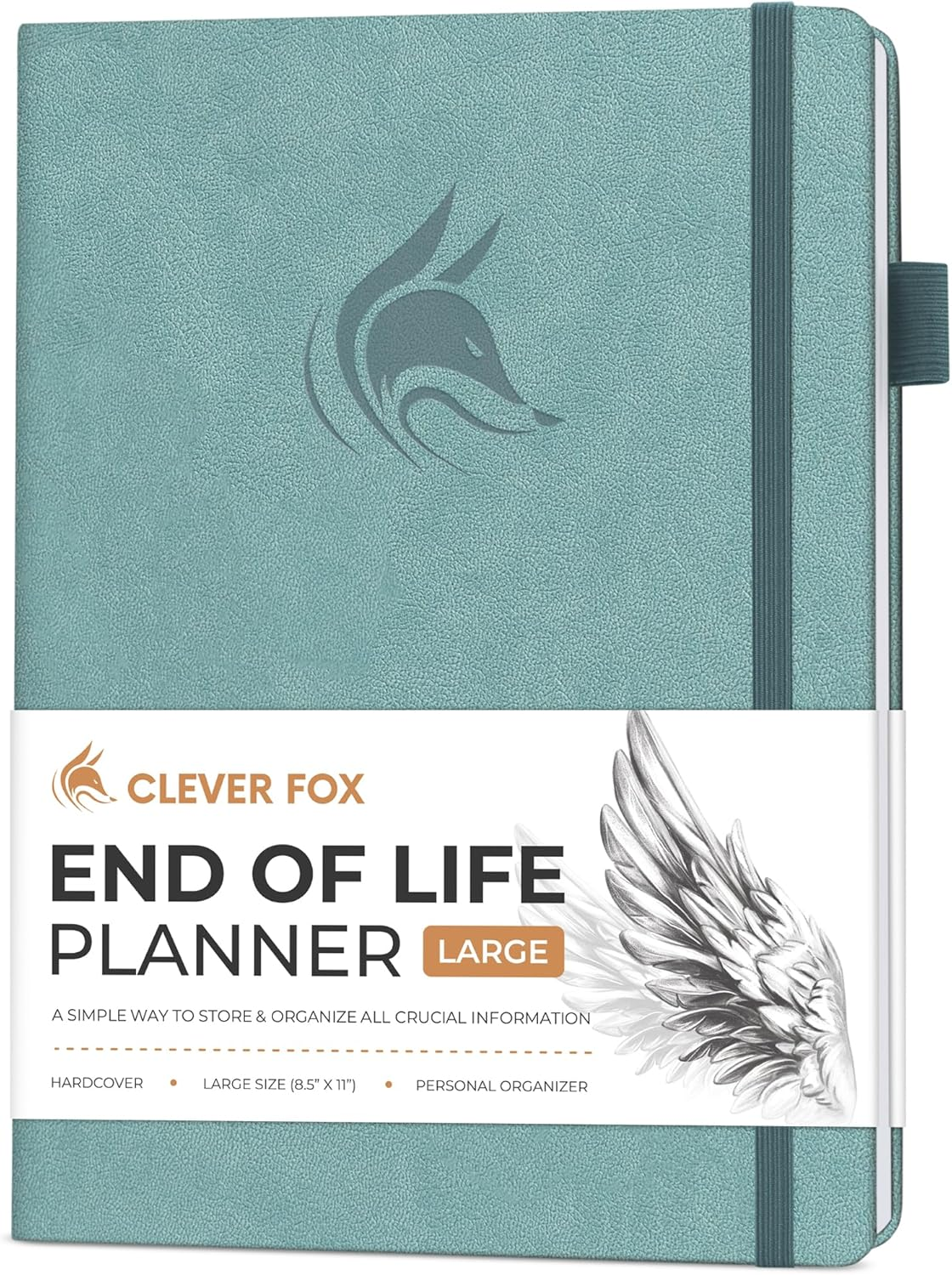 Clever Fox End of Life Planner &ndash; Guided Final Arrangements Organizer Notebook for Instructions, Beneficiary Info, Will Preparation, Last Wishes & Funeral Planning &ndash; Hardcover, A5 Size (Purple)
