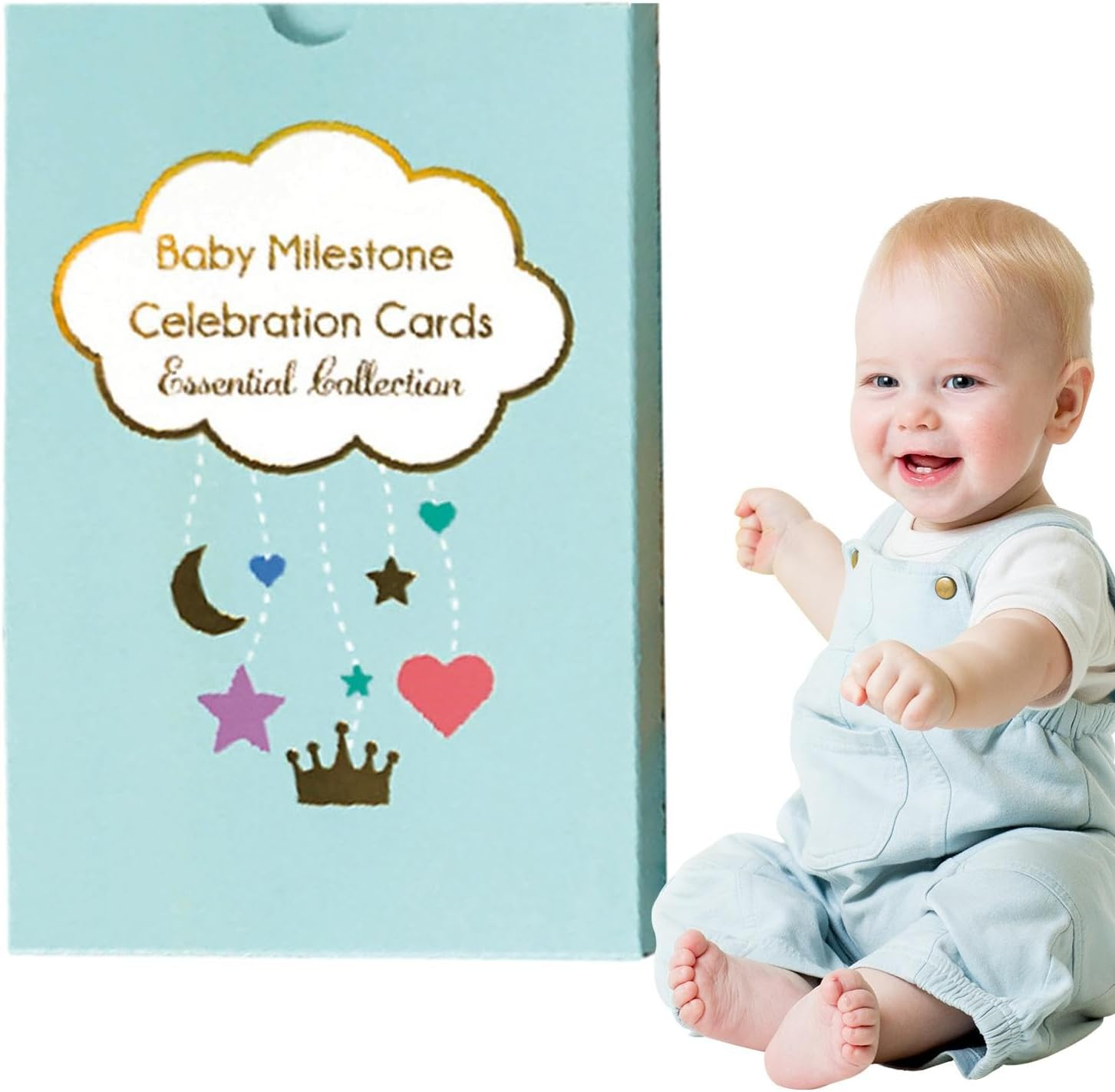 Children'S Monthly Milestone Cards, Children'S Announcement Signs, Colourful Monthly Milestone Signs, 50 X Funny Baby Shower Decorations, Adorable Baby Discs for Girls image number 3