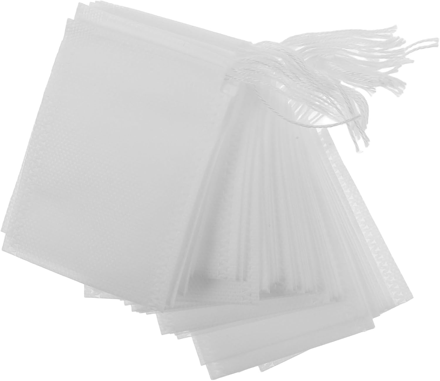 Minkissy 100Pcs Loose Tea Filter Bags Green Tea Sachets Drawstring Paper Filters image number 1