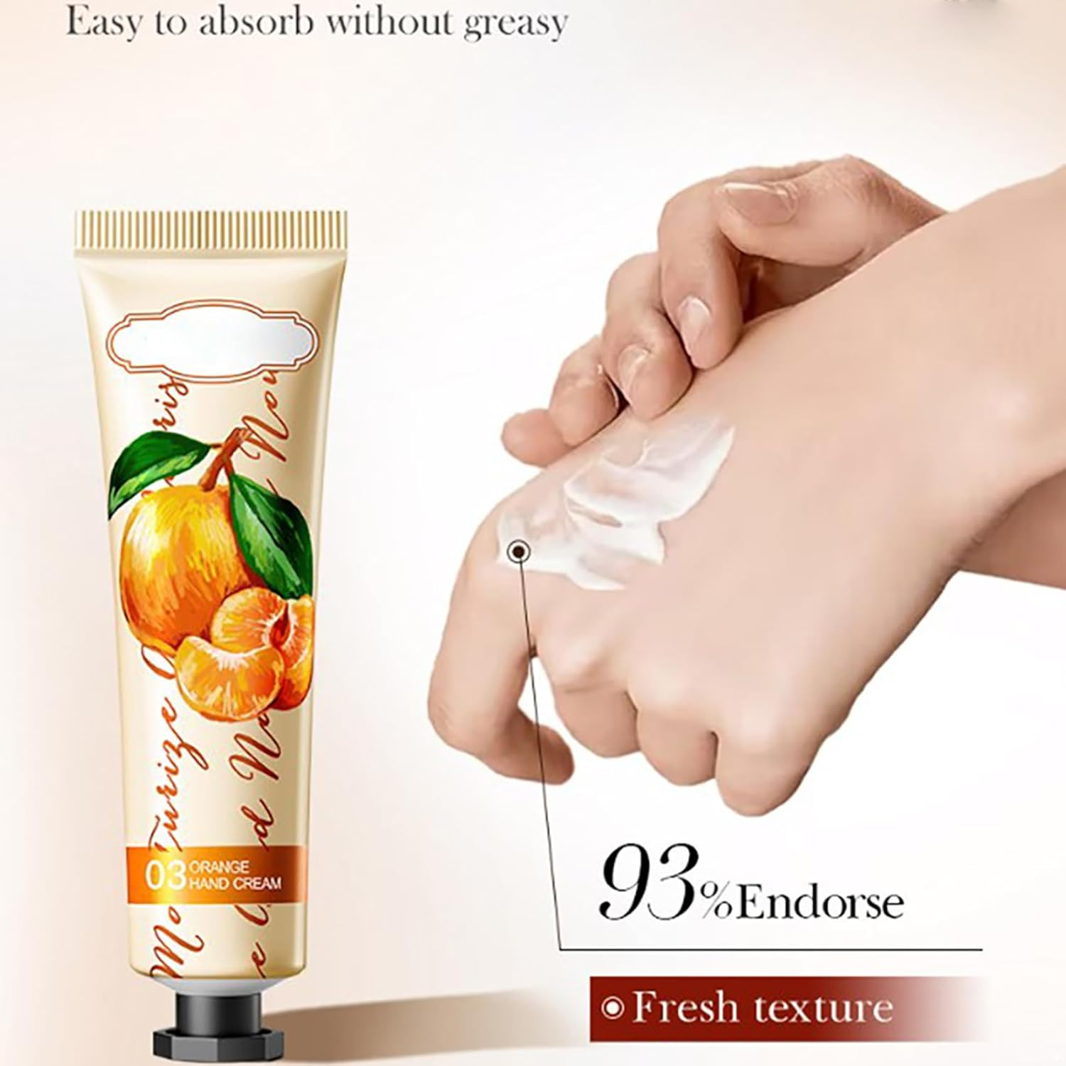 Raenseen 5-Piece Mini Hand Cream Assortment | Fruity & Floral Scented Lotion for Dry Hands, Travel Friendly Skin Care Set Orange One Size - Avocado image number 2