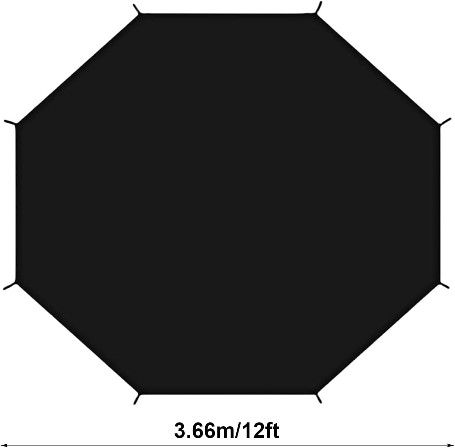 Trampoline Shade Cover, 12Ft Trampoline Tent Cover Trampoline Sun Protection Cover Sun Protection Trampolines Canopy, for Outdoor Anti-Uv Trampoline Accessories image number 6