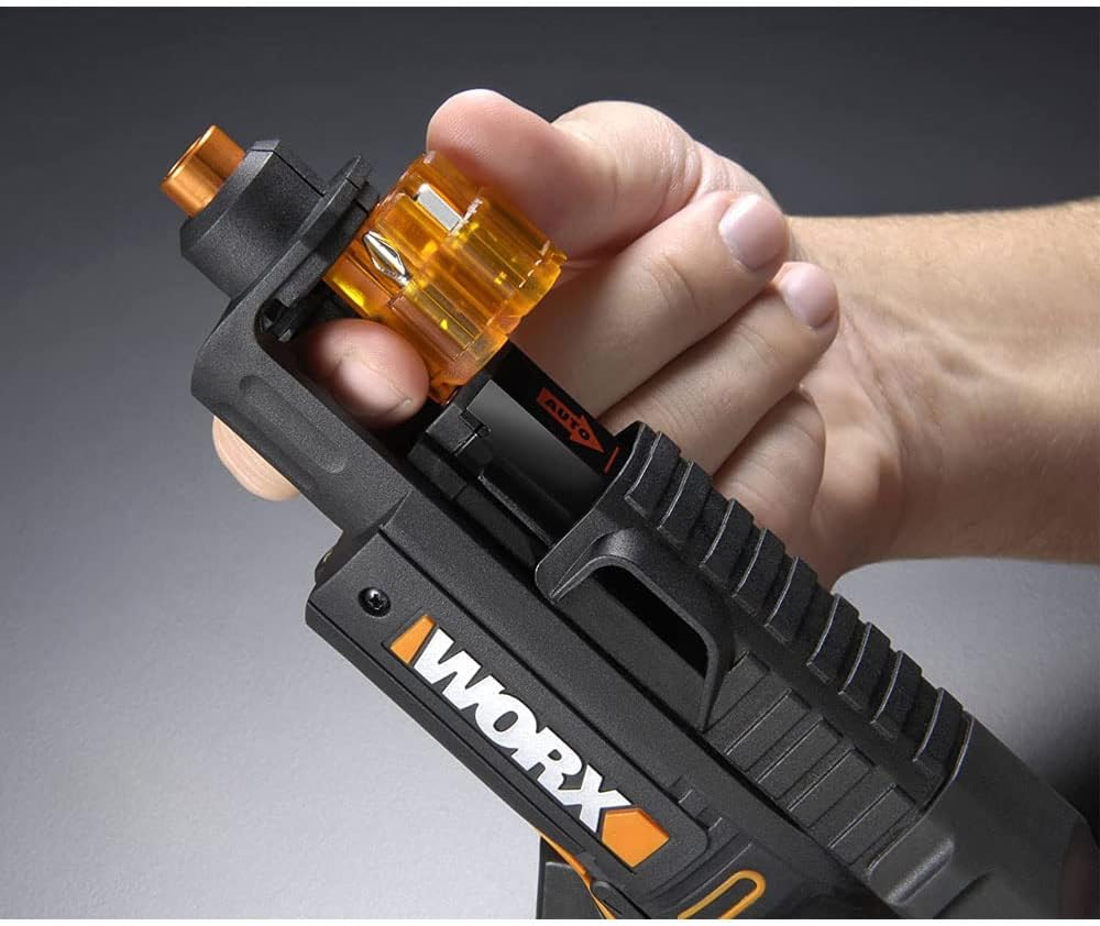 WORX WX255 Cordless Screwdriver with Automatic Bit Magazine Change & Optional Screw Holder for Fast, Effortless Screwing, 4V Screwdriver with Li-Ion Battery Includes 5 Bits & 1 Pre-Drill image number 5