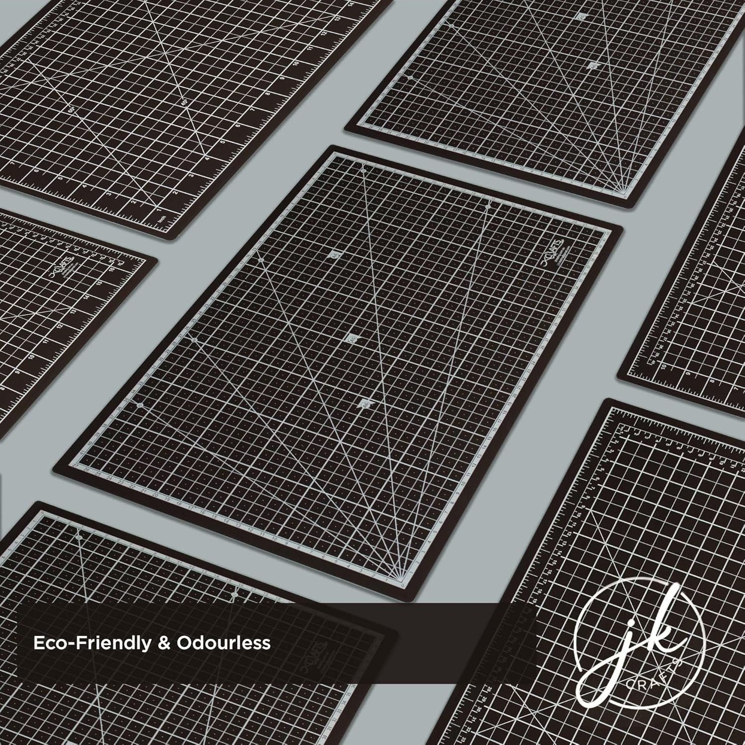 Jkcrafts Self-Healing Cutting Mat A3 Brown Coffee - Craft, Sewing, Quilting, Dressmakers Board - Rotary Mat image number 6