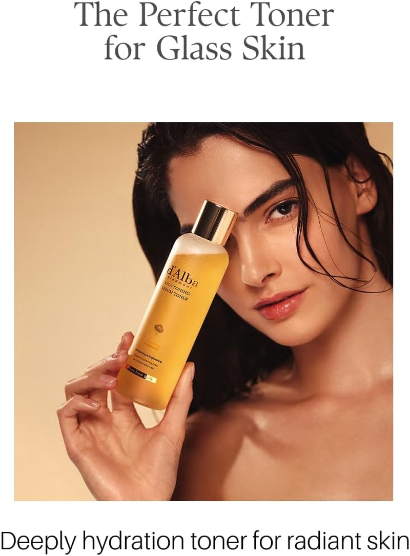 D'Alba White Truffle Vita Toning Serum Toner, Glass Skin with Double Vitamin Skincare, Face Moisturizer, Korean Skin Care (180Ml) image number 4