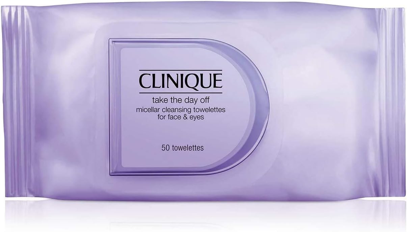 Cleansers & Makeup Removers by Clinique Take the Day off Micellar Cleansing Towelettes for Face and Eyes X 50